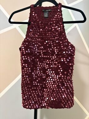 Vintage Vivienne Tam Sequin Knit Top